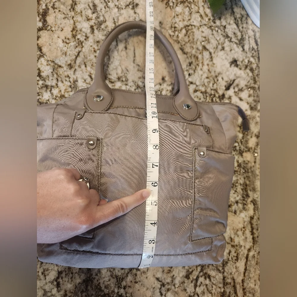 Marc by Marc Jacobs Handbag, Nylon, Elizababy Diaper Baby Tote, Tan Gray GUC